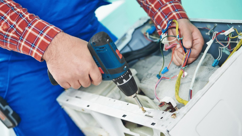 Kadıköy Samsung Samsung çamaşır makinesi kart tamiri – Su almama arızası orijinal parça ile giderildi. - Teknik servis örneği